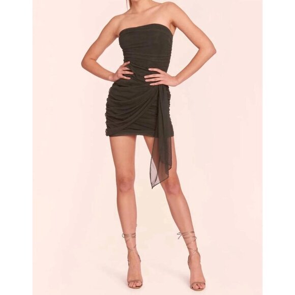 Amanda Uprichard Anja Mini Dress in Moss Medium New Cocktail Party Womens - Picture 9 of 15